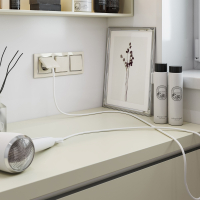 Перекрестный выключатель одноклавишный (слоновая кость) Werkel W1113003