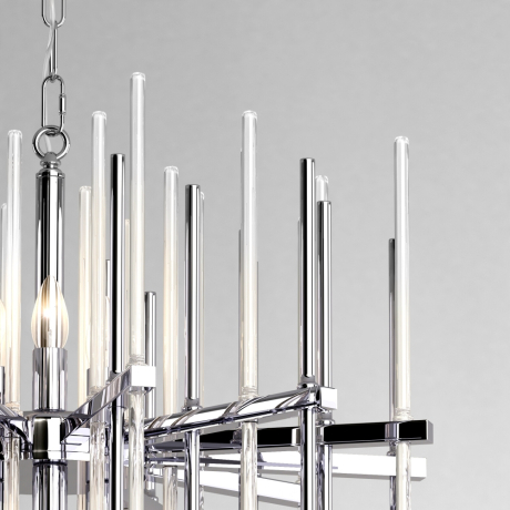 Подвесная люстра с управлением по Wi-Fi Bogates Allure 355/6 Smart хром (a057233) 