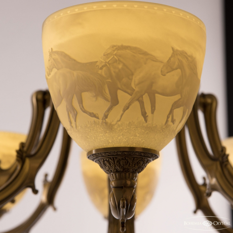 Торшер Bohemia Ivele Crystal 72009T/8/210 FP P1 U Horse 