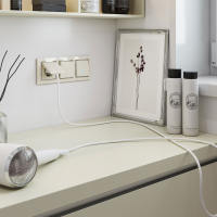 Выключатель одноклавишный с подсветкой (слоновая кость) Werkel W1110103