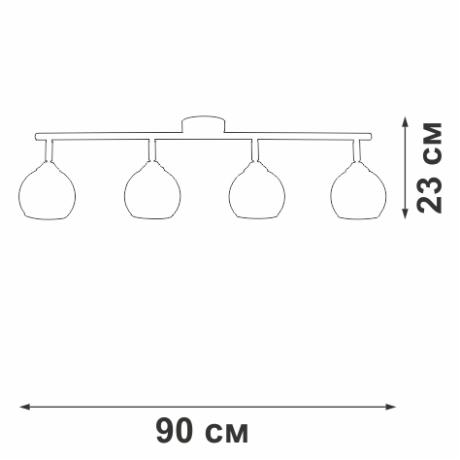 Спот Vitaluce V43130 V43130-13/4PL 