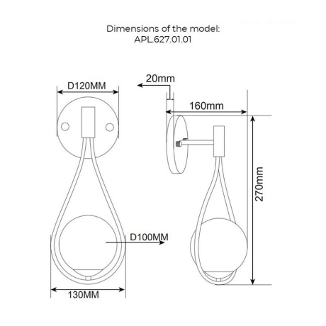 Бра Aployt Enn APL.627.01.01 