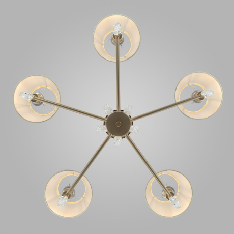 Подвесная люстра Eurosvet Charuel 60148/5 матовое золото 