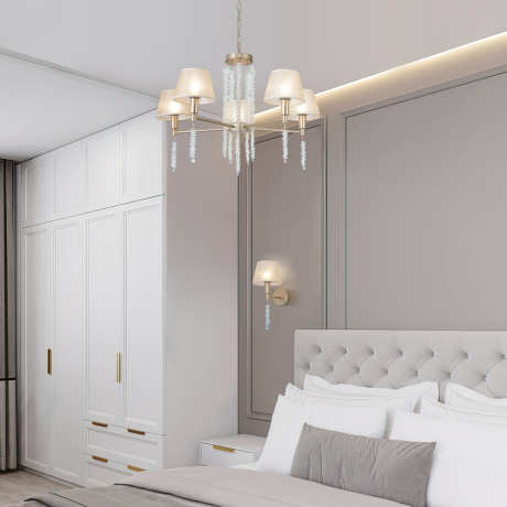 Подвесная люстра Eurosvet Charuel 60148/5 матовое золото 