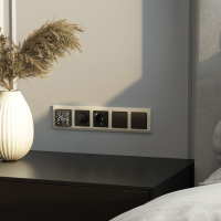 Выключатель одноклавишный проходной (черный матовый) Werkel W1112008