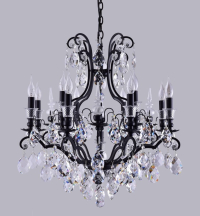 MAGNIFICO SP13 BLACK/TRANSPARENT Подвесная люстра CRYSTAL LUX MAGNIFICO