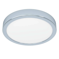 900641 Накладной светильник FUEVA 5, 17W (LED), 3000K, IP44, ?210, сталь, хром / пластик, белый