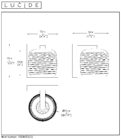 70284/01/11 Бра Lucide Eryn 