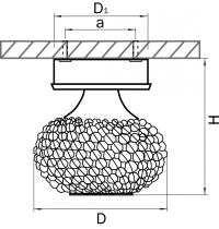 Светильник точечный с Led лампочками в комплекте Lightstar 160304+Lamps