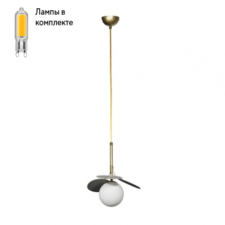 Светильник подвесной с Led лампочками в комплекте LOFT IT 10008/1P Grey+Lamps 