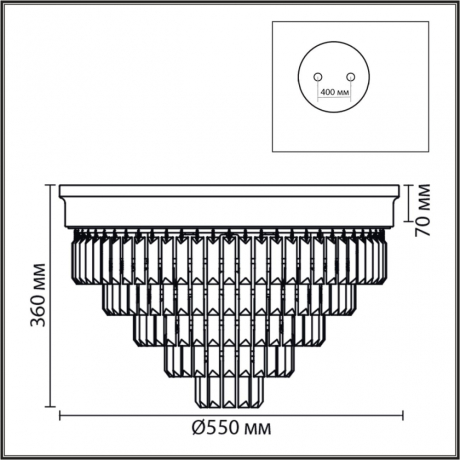 Потолочная люстра Lumion ZAHA 5257/8C 