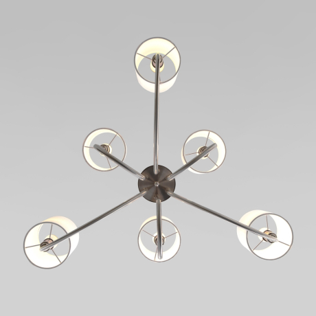 Подвесная люстра с тканевыми абажурами Eurosvet Abbey 60164/6 (a065747) 