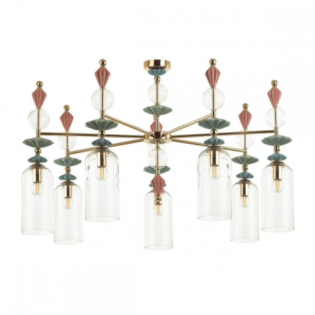 Люстра на штанге Odeon Light Bizet с поддержкой Маруся 4855/7C-М 