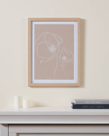 423083 Картина ROBERVAL, L330, B16, H430, пластик, стекло, розовый Eglo 