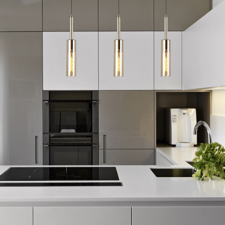 Подвесной светильник Eurosvet Graf 50226/1 янтарный 