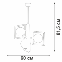 Подвесная люстра Vitaluce V4859-7/3P