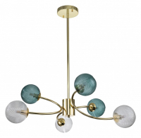 Люстра на штанге Indigo Selva 11032/6R Gold V000296