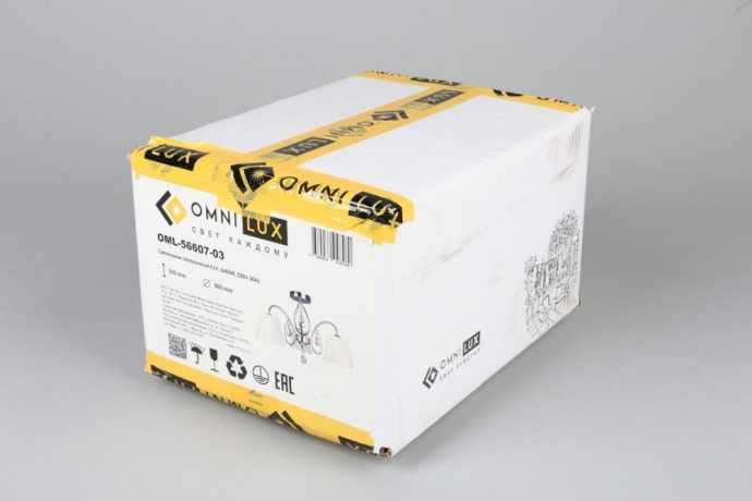 Люстра с поддержкой Алисы потолочная Omnilux OML-56607-03-A 