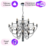 Подвесная люстра DIVINARE MOLTO с поддержкой Алиса 8030/02 LM-30-A 