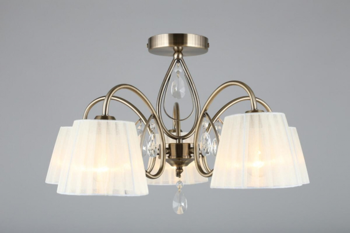 Люстра потолочная со светодиодными лампочками E14, комплект от Lustrof. №177769-656524 