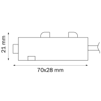 Питание боковое для однофазного шинопровда Barra Lightstar 505117