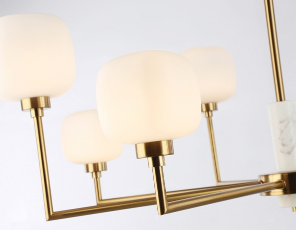 Люстра на штанге с мрамором Ambrella light LH53017 