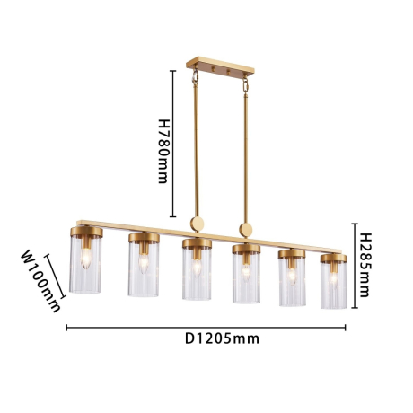 Подвесная люстра Favourite Radiales с поддержкой Маруся 3099-6U-М 