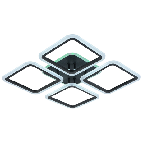 Светодиодная диммируемая люстра с ПДУ Profit Light 8075/4 GRP 112W+8W RGB 