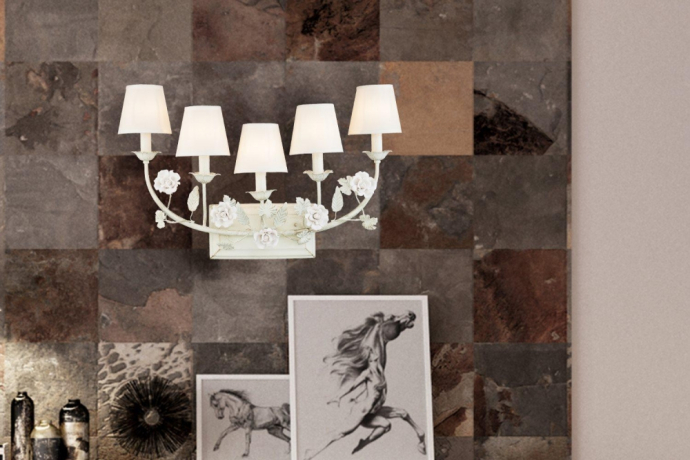 Бра с лампочками Lucia Tucci FIORI DI ROSE W1775.5+Lamps 