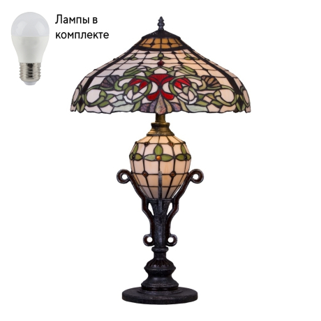 Настольная лампа с Led лампочками в комплекте Velante 844-804-03+Lamps 