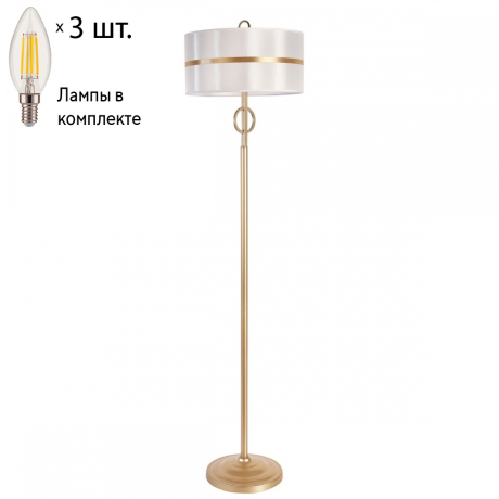 Торшер с лампочками Favourite Mateo 2634-3F+Lamps E14 Свеча 