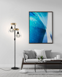 44081 Торшер TOWNSHEND 5, 2х60W(E27), L400, H1655, A250, сталь, дерево, черный, коричневый Eglo