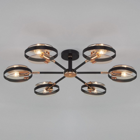 Люстра на штанге Eurosvet Gallo 70121/6 черный 