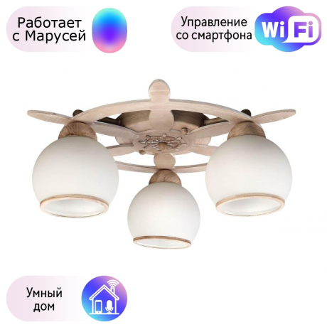 Люстра с поддержкой Маруси потолочная Omnilux OML-50517-03-M 