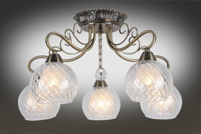 Люстра потолочная с лампочками Omnilux OML-53507-05+Lamps 
