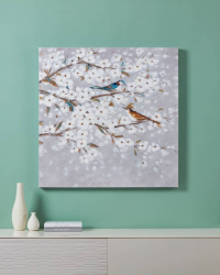 423123 Картина ALAMINOS, L900, B37, H900, холст, дерево, серый, белый, синий Eglo