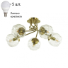 Люстра потолочная Lumion Breana с лампочками 4556/5C+Lamps E14 P45 