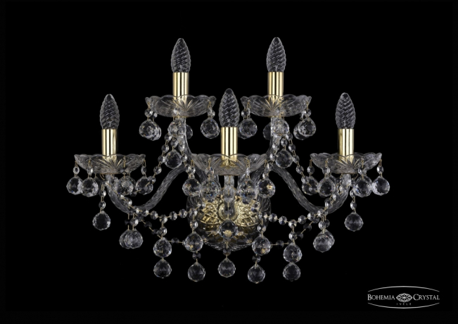 1409B/3+2/195/XL/G Бра Bohemia Ivele Crystal 