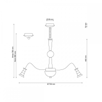 Подвесная люстра Lucia Tucci Natura 071.12 LED