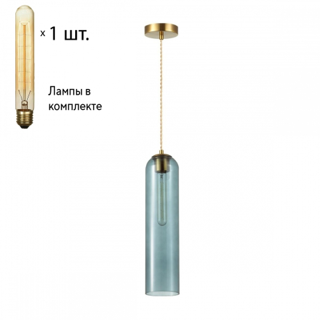 Подвесной светильник с лампочкой Odeon Light Vosti 4641/1+Retro Lamps T30/T32 