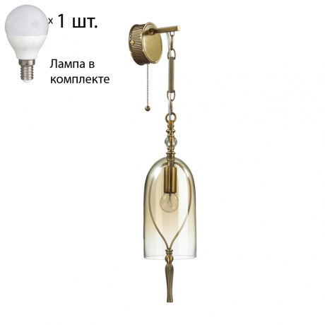Бра с лампочкой Odeon Light Bell 4892/1W+Lamps E14 P45 