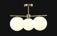 Потолочная люстра с лампочками CRYSTAL LUX FELIZ SP-PL3 BRONZE/WHITE+Lamps