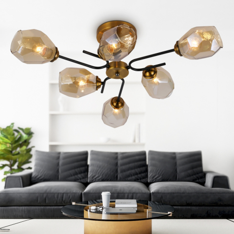 Люстра потолочная с Led лампочками в комплекте Rivoli Б0054853+Lamps 