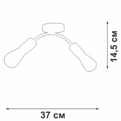 Накладной светильник Vitaluce V4989 V4989-0/2PL 