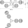 Люстра с лампочками. Комплект от Lustrof. №444922-615852 