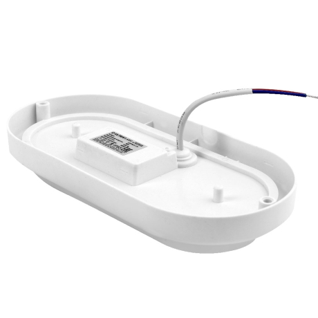 Ultraflash LBF-0901 C01 (Св-к LED влагозащищённый, 8 Вт, IP65, 220В, 6500К, овал) (15348) 