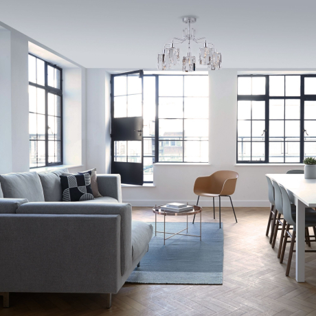 10101/5 хром/прозрачный хрусталь Strotskis Потолочная люстра Eurosvet Scoppio a044067 