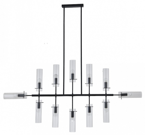 Люстра на штанге Indigo Saetta 11053/12R Black 