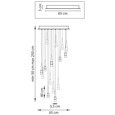 Подвесная люстра Lightstar Cone 757161 