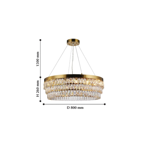 Подвесная люстра Favourite Magnitudo с поддержкой Алиса 2206-16P-A 